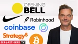 DowJones: Opening Bell: Dow Jones nach Vortagesverlust erholt; Bitcoin, Gold, US‑Renditen, Coinbase, Robinhood, Barrick, Circle Internet im Fokus
