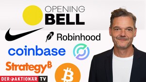 Opening Bell: Dow Jones nach Vortagesverlust erholt; Bitcoin, Gold, US‑Renditen, Coinbase, Robinhood, Barrick, Circle Internet im Fokus 