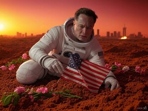 Mars‑Roboter! Irrste Prognose des Jahres für Tesla‑Chef und SpaceX  / Foto: Hot Stock Report / Midjourney