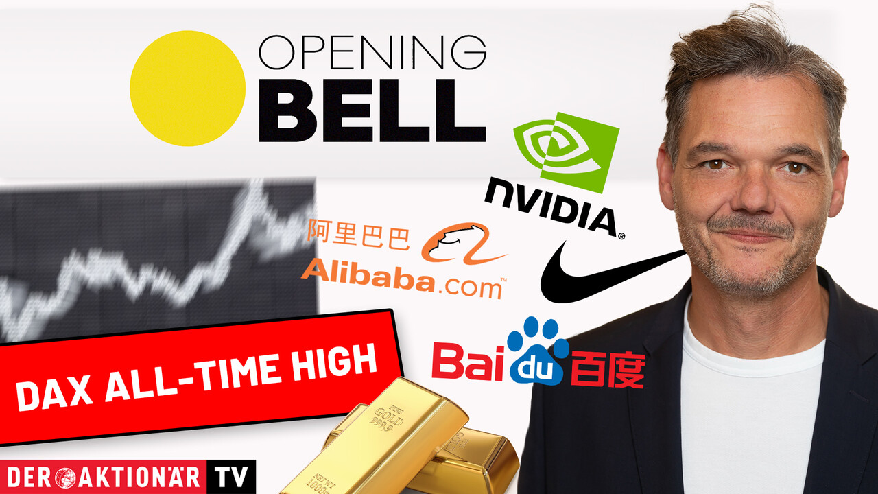 Opening Bell: Dow Future gewinnt 500 Punkte; Gold, Nvidia, AMD, ARM Hldg., Alibaba, Nike im Fokus 