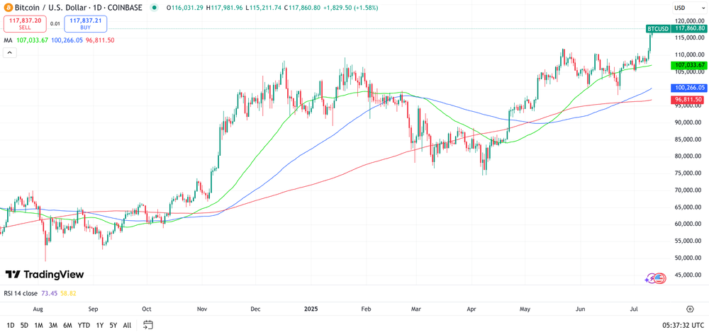 Bitcoin Chart 1 Jahr