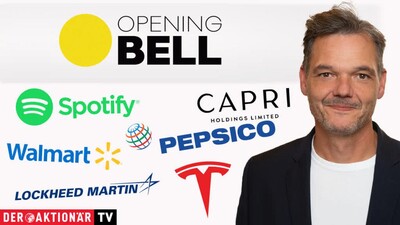 Opening Bell: Lockheed Martin, Tesla, Apple, Capri Holdings, Spotify, Walmart, Affirm Holdings, PepsiCo