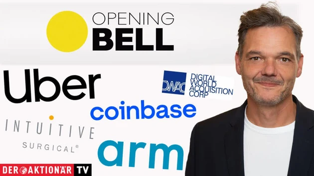 Opening Bell: Nasdaq 100, Russel 2000, Coinbase, Intuitive Surgical, Soundhound AI, Uber, ARM Holdings, Digital World Acquisition