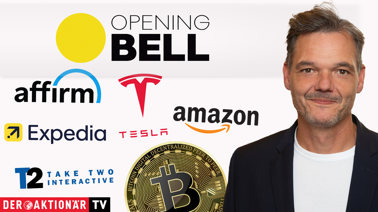 Opening Bell: Wall Street startet nach Job-Daten im Minus; Bitcoin, Amazon, Tesla, Palantir, Expedia, Take-Two Interactive, Affirm im Fokus