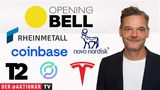DJ Industrial Average: Opening Bell: Wall Street startet freundlich in kurze Handelswoche; Tesla, Alphabet, Circle, Coinbase, Take‑Two Interactive, Rheinmetall, Novo Nordisk im Fokus 