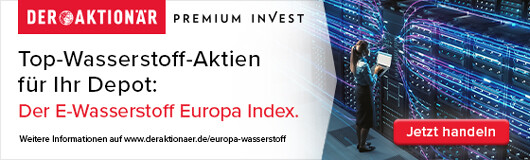 Banner Wasserstoff Index Europa