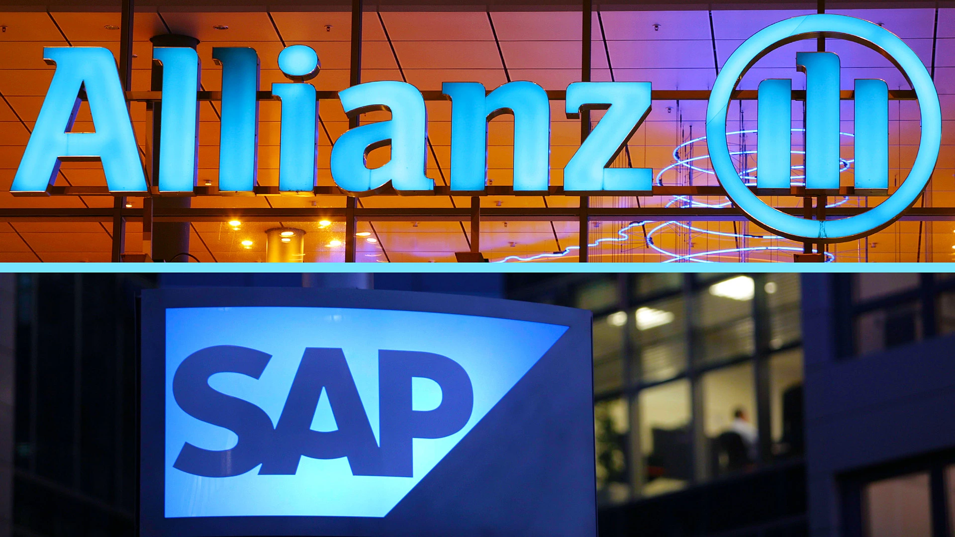 Allianz oder SAP - Welche deutsche Dauerläufer-Aktie lohnt sich jetzt mehr? (Foto: Wolfram Steinberg/Ulrich Baumgarten/picture alliance/dpa [M])