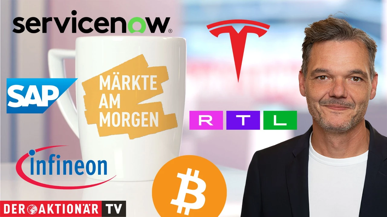 Märkte am Morgen: DAX weitet Verluste aus; Bitcoin, Öl, Servicenow, Tesla, Infineon, SAP, Sartorius, RTL Group Essilorluxottica im Fokus