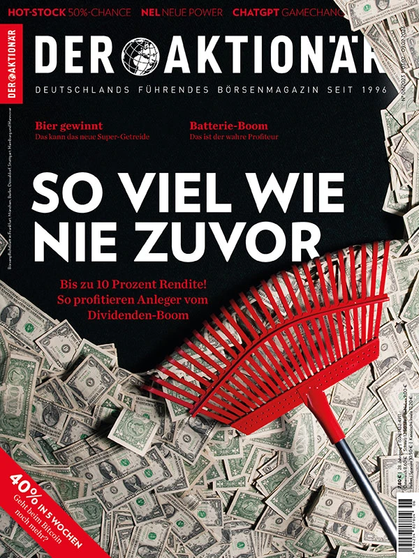 DER AKTIONÄR hat sich daher für die neue Ausgabe auf die Suche nach den Playern gemacht, die das ideale Gesamtpaket aus hoher und verlässlicher Dividende in Kombination mit einer Top-Investmentstory liefern. Herausgekommen sind 7 starke Unternehmen, die bei jedem Dividendenjäger für einen erhöhten Puls sorgen sollten. 