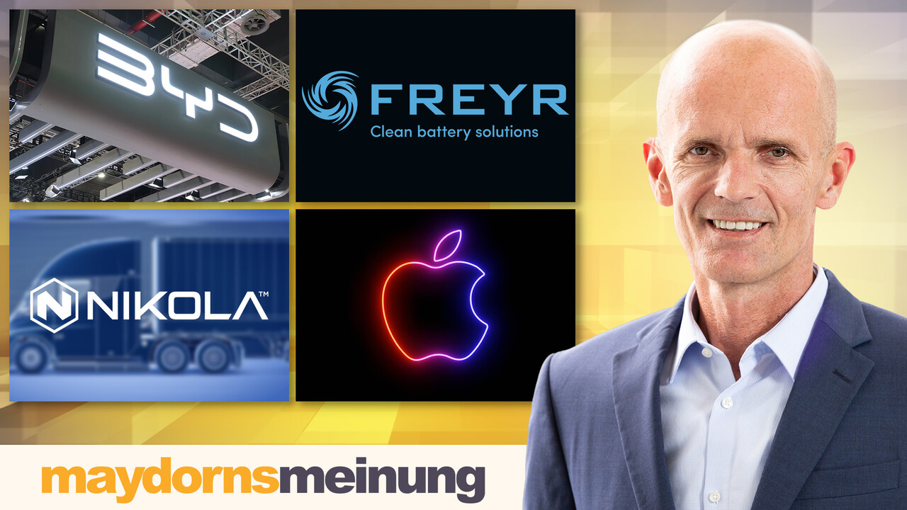 maydornsmeinung: Bitcoin, Instacart, Arm, Apple, Tesla, BYD, Nio, Nikola, Nel, Freyr Battery