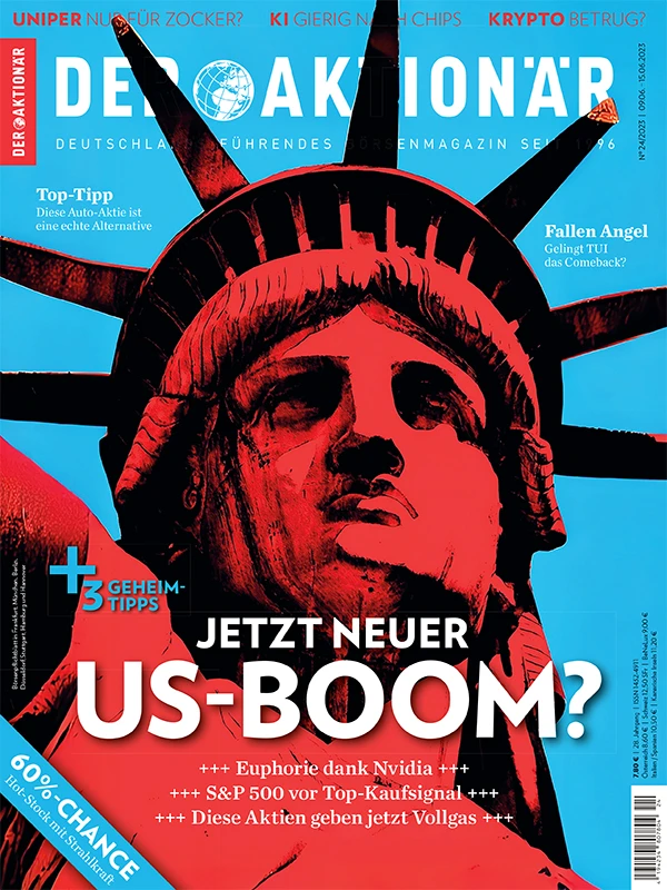 Außerdem in der neuen Ausgabe von DER AKTIONÄR: Akien-Boom in den USA. Lesen Sie, wer vom Boom profitiert, welche Dauerläufer immer steigen und bei welchen fallen Stars neue Chancen locken. 