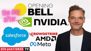 Opening Bell: Tech‑Aktien starten deutlich im Plus; Nvidia, AMD, Salesforce, Meta, Dollar General, Dollar Tree im Fokus  