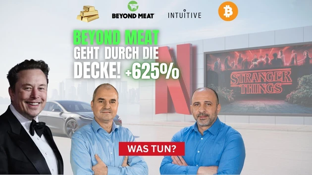 Netflix‑Aktie gibt nach! Tesla, Bitcoin, Beyond Meat, Gold, Intuitive Surgical in der Analyse