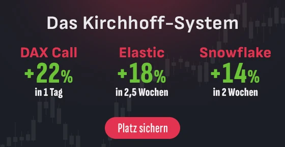 Die drei Top-Trades von Kirchhoff-System sorgen für grüne Zahlen im Depot.