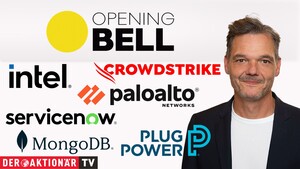 Opening Bell: Wall Street startet leicht im Plus; Öl, Palo Alto Networks, Plug Power, Riot Platforms, Intel im Fokus 
