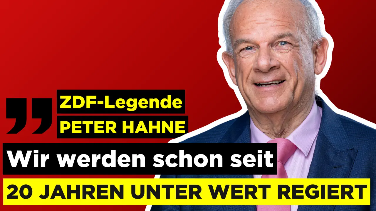 "Nur noch damit können wir den Wohlstand in Deutschland retten", behauptet ZDF&#8209;Legende Peter Hahne (Foto: )