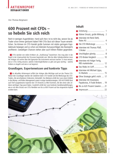 Bis zu 600 Prozent mit CFDs - so hebeln Sie sich reich!