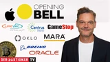 Infront DowJones: Opening Bell: Wall Street eröffnet leichter; Bitcoin, Oracle, Boeing, Gamestop, Mara Holdings, Oklo, Centrus Energy, Apple im Fokus