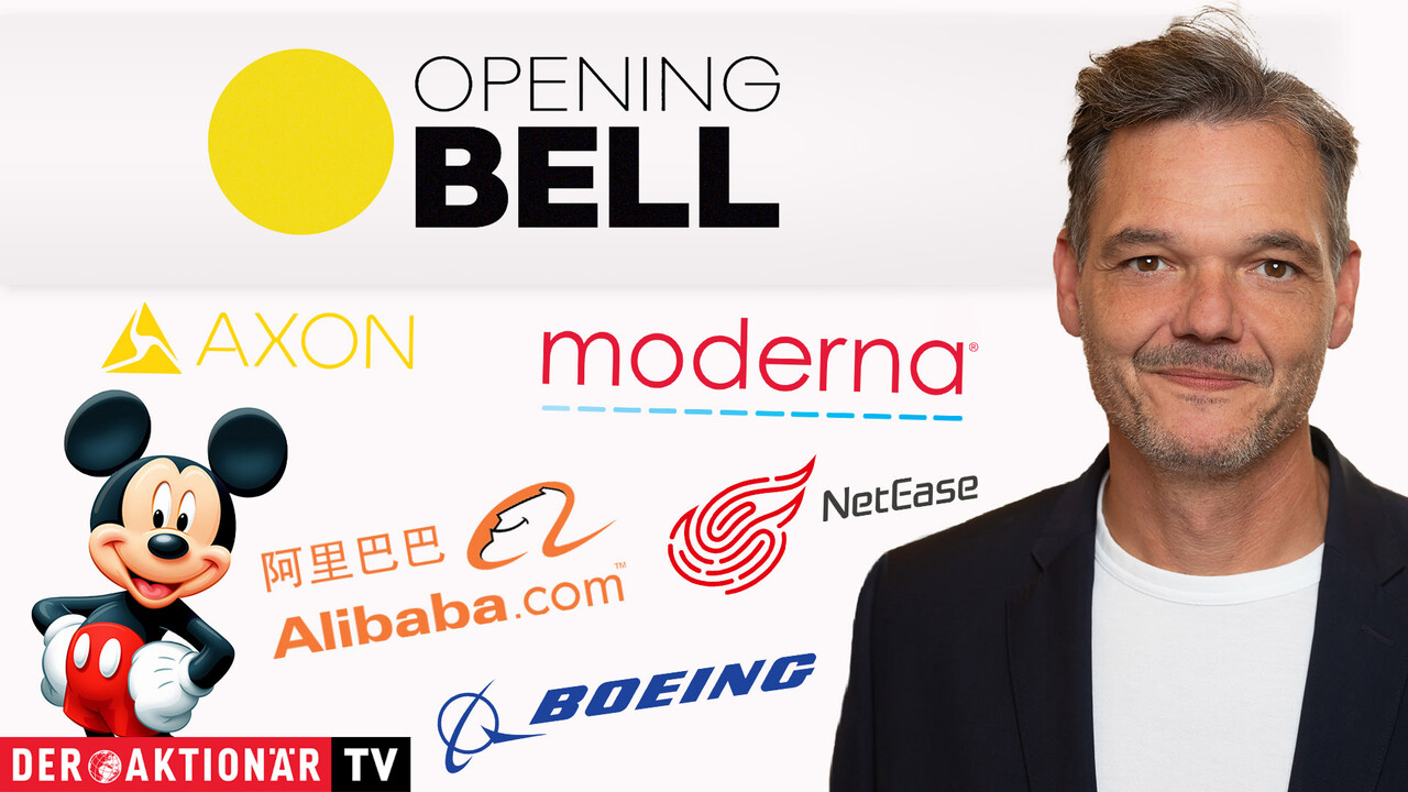 Opening Bell: Wall Street startet im Minus; Boeing, Disney, Applied Materials, Alibaba, Axon Enterprise im Fokus