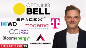 Opening Bell: Wall Street weitet Verluste aus; Bloom Energy, Moderna, Western Digital, SpaceX, AT&T, T‑Mobile US, American Tower im Fokus 