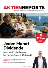 Jeden Monat Dividende: 8 Aktien für die Rente - bis zu 14,3 Prozent Dividende