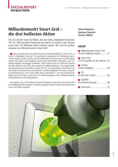 Milliardenmarkt Smart Grid