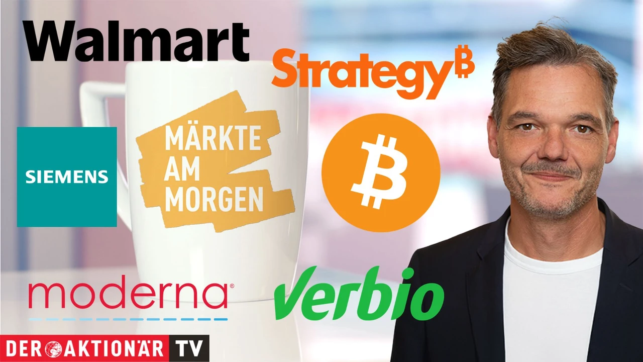 Märkte am Morgen: DAX verteidigt 26.000‑Punkte‑Marke; US‑Renditen, Bitcoin, Strategy, Moderna, Walmart, Siemens, Verbio, Südzucker, AP Moeller, Hapaq Lloyd im Fokus