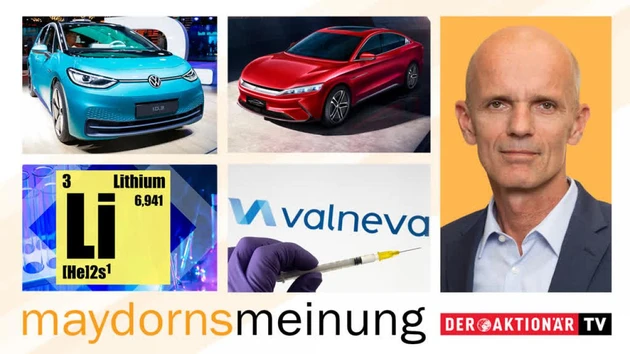 Maydorns Meinung: S&P 500, Tesla, VW, BYD, Varta, Lithium, E‑Mobilität Index, BioNTech, Valneva