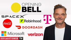 Opening Bell: Wall Street weitet Gewinne aus; Verizon, SpaceX, Meta, Coca‑Cola, Microsoft, Robinhood im Fokus  