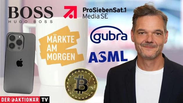 Märkte am Morgen: DAX freundlich erwartet ‑ Bitcoin, Apple, Volkswagen, Porsche AG, ASML, Hugo Boss, Gubra, ProSiebenSat.1