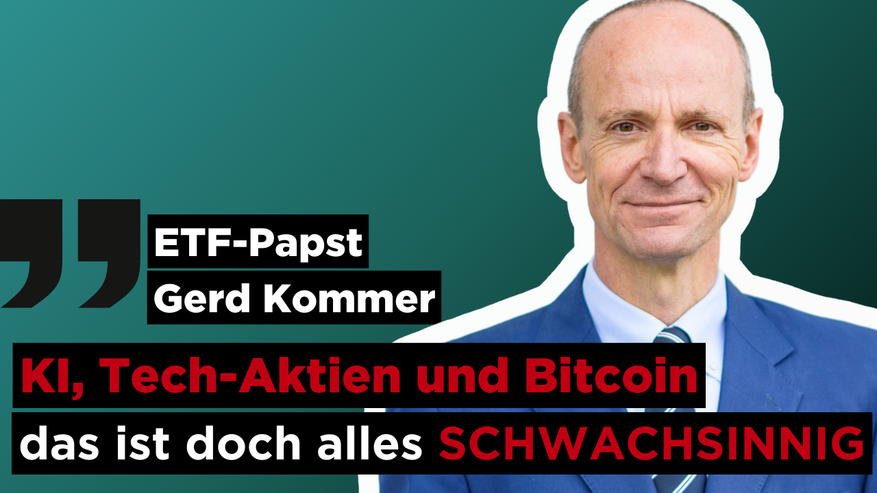 Fallen Sie nicht auf KI&#8209;Aktien, Tech&#8209;Aktien und Bitcoin herein, warnt ETF&#8209;Experte Gerd Kommer (Foto: )