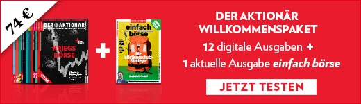 Sichern Sie sich das Willkommenspaket von DER AKTIONÄR