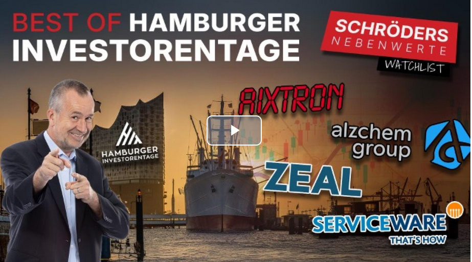 Schröders Nebenwerte-Watchlist: Aixtron, Alzchem, Zeal Network, König & Bauer und Serviceware