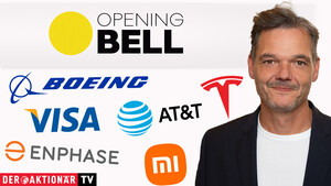 Opening Bell: Tech‑Aktien am Mittwoch erneut fester; Tesla, Boeing, Xiaomi, Enphase, AT&T, Visa im Fokus  / Foto: bmag