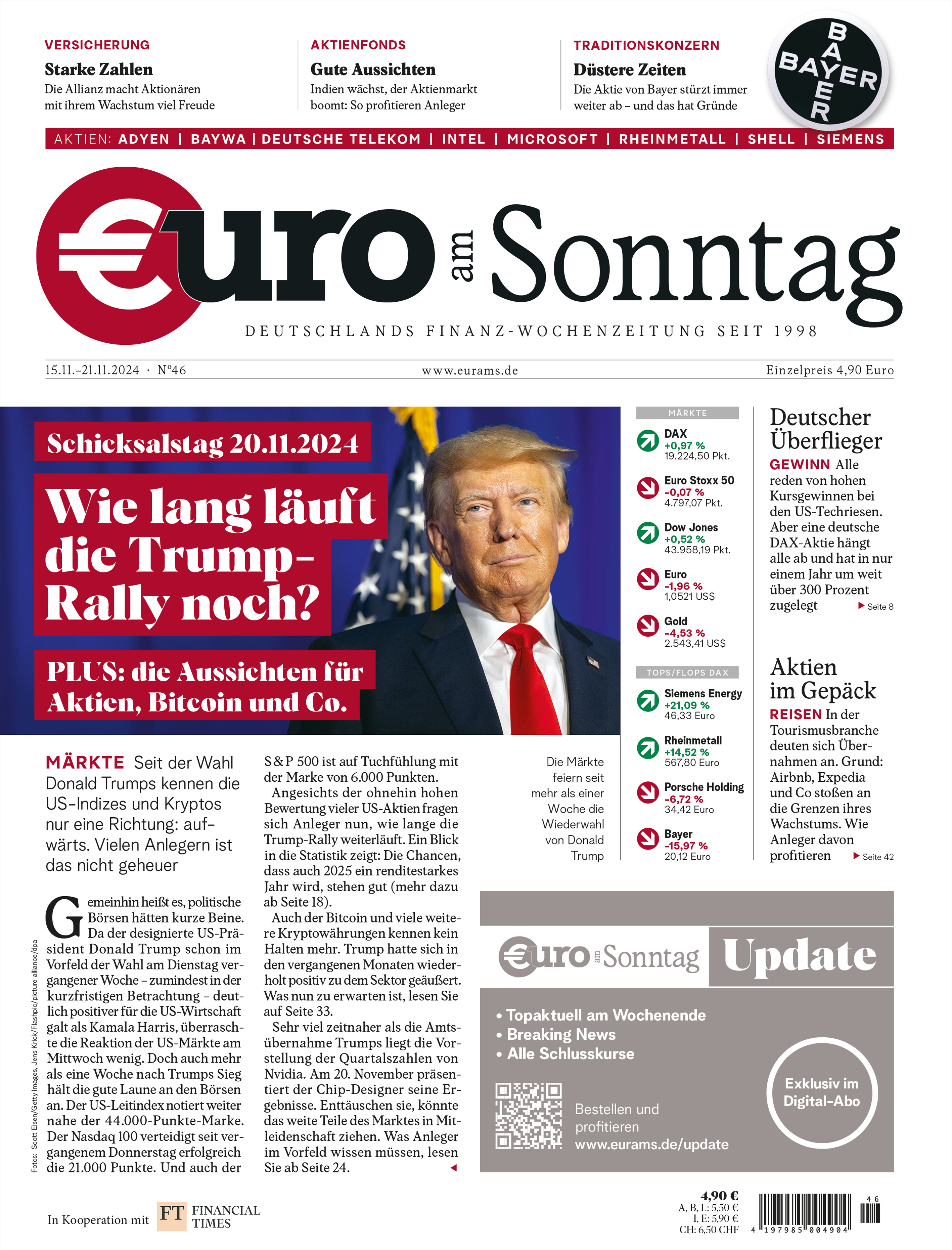 €uro am Sonntag Ausgabe 46/2024