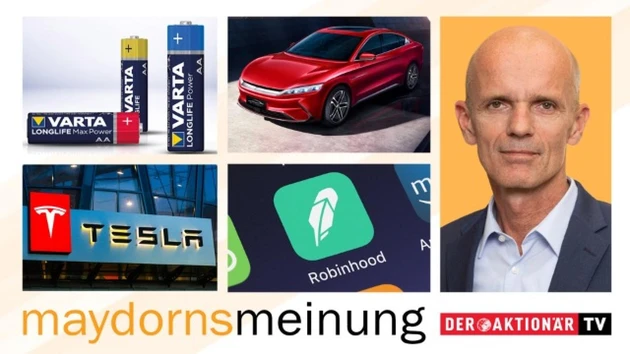 Maydorns Meinung: Robinhood, AMC, BioNTech, St. Lithium, Varta, BYD, Tesla, Samsung SDI, Ørsted, Nel