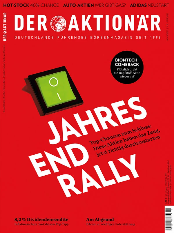 10 Aktien, die im Jahresendspurt das Zeug dazu haben, den Turbo zu zünden, finden Sie jetzt im neuen AKTIONÄR. 