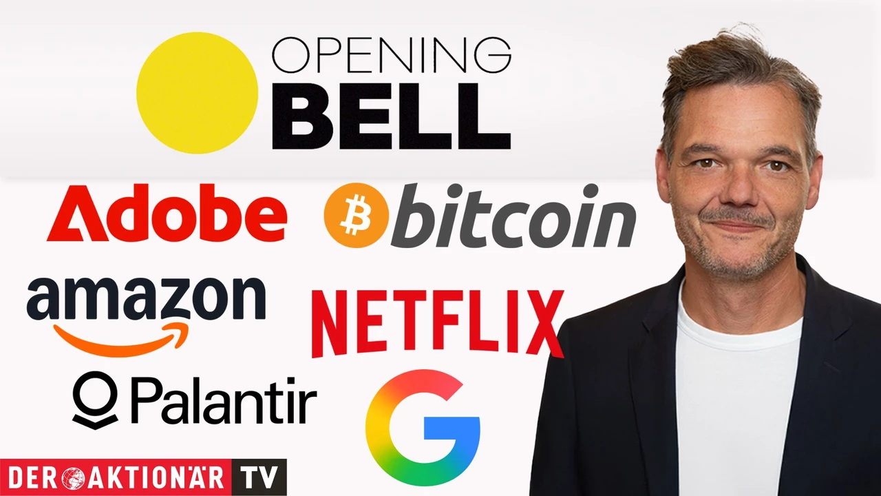 Opening Bell: Wall Street weiter auf Erholungskurs; Bitcoin, Adobe, Alphabet, First Solar, Amazon, Palantir im Fokus