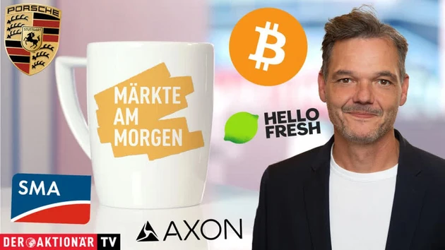Märkte am Morgen: DAX peilt nächste Bestmarke an ‑ Bitcoin, Marathon Digital, Axon Enterprise, Airbus, Porsche AG, HelloFresh, SMA Solar
