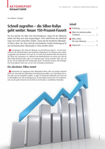 Schnell zugreifen - die Silber-Rallye geht weiter