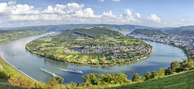 Hitzewelle macht dem Rhein zu schaffen. Droht BASF und ThyssenKrupp nun Ungemach? (Foto: Börsenmedien AG)