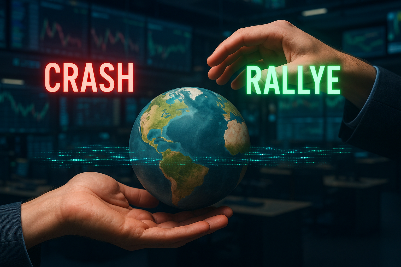 Mittwoch kommt die Entscheidung: Crash oder Rallye beim MSCI World Index? (Foto: ChatGPT)