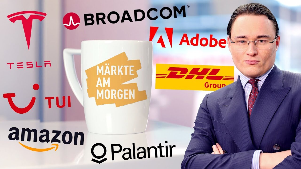 Märkte am Morgen: EZB-Zinsentscheid im Fokus; Tesla, Broadcom, Palantir, Amazon, Adobe, DHL Group, TUI