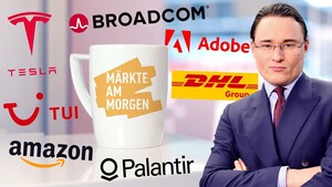 Märkte am Morgen: EZB‑Zinsentscheid im Fokus; Tesla, Broadcom, Palantir, Amazon, Adobe, DHL Group, TUI 