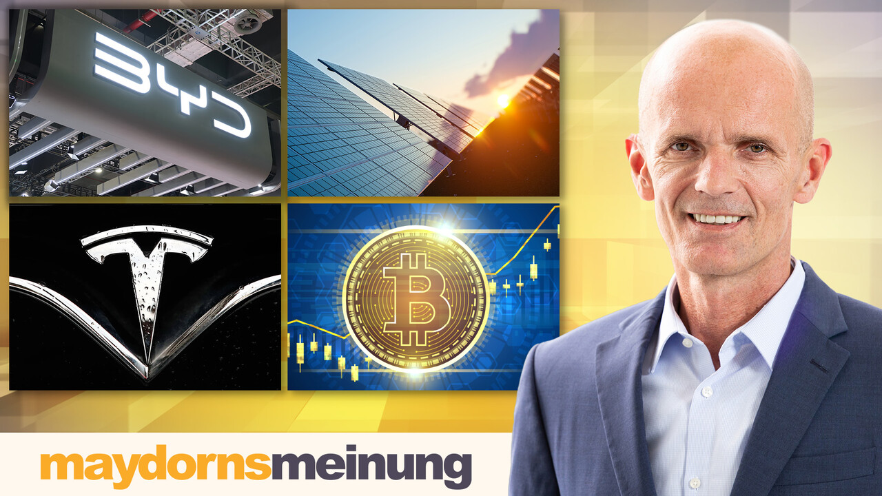 maydornsmeinung: Bitcoin, Commerzbank, BYD, Tesla, Rivian, Vestas, Siemens Energy, Orsted, SolarEdge, SMA Solar, JinkoSolar, Li-FT Power