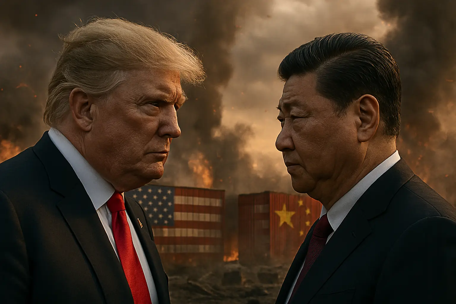 Der Zollstreit ist zurück: Trump beschuldigt China – Märkte geben nach (Foto: ChatGPT)