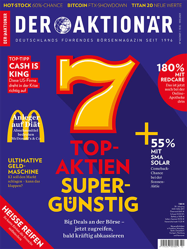 DER AKTIONÄR Magazin "7 Top-Aktien supergünstig"