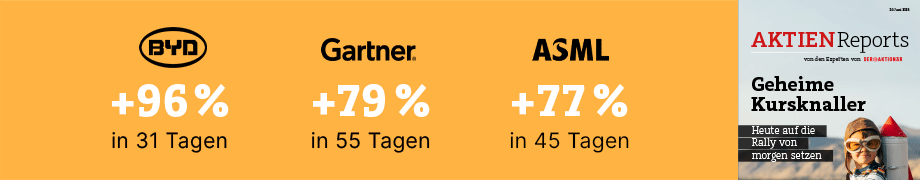 BYD, Gartner, ASML, Aktien-Reports - Geheime Kursknaller