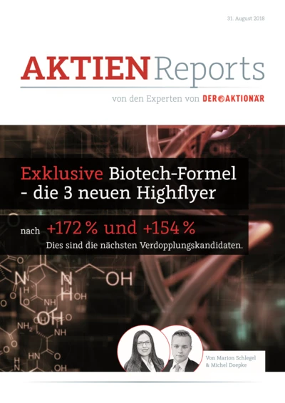 Exklusive Biotech-Formel – die 3 neuen Highflyer