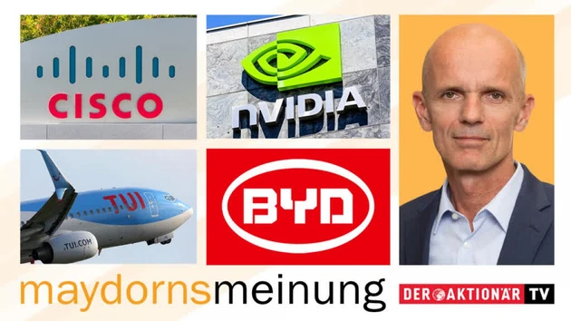 Maydorns Meinung: Dow Jones, Apple, Cisco Systems, Nvidia, Tesla, BYD, TUI, Plug Power, JinkoSolar